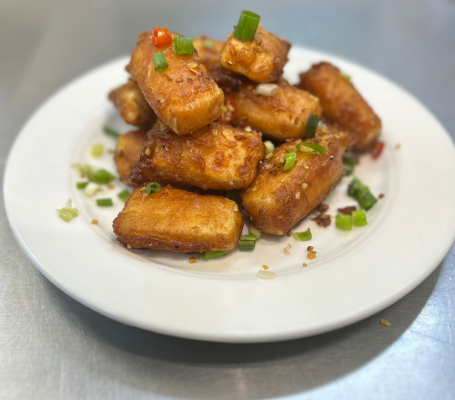 salt and pepper bean curd